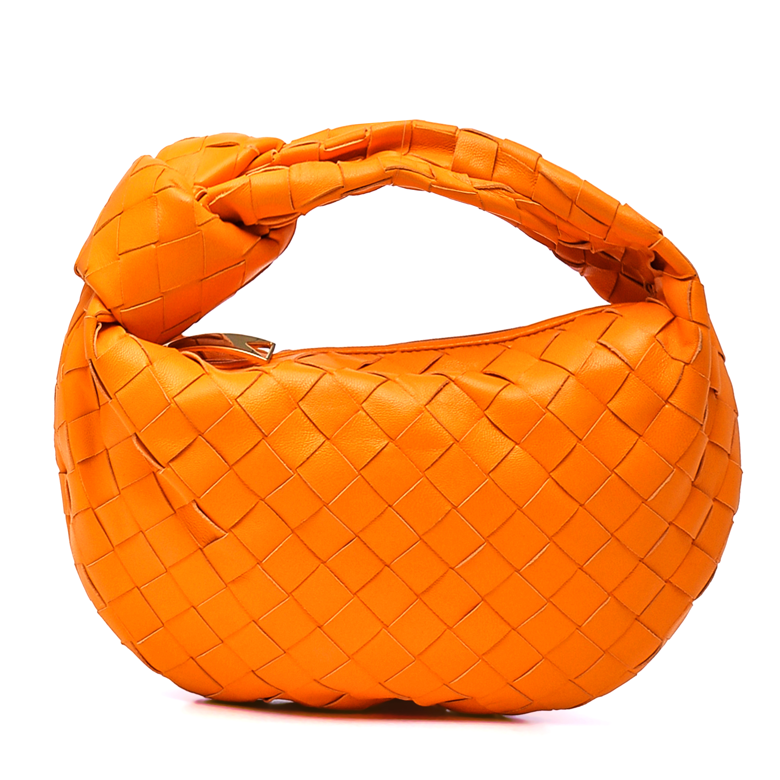 Bottega Veneta- Mandarin Mini Leather Jodie Top Handle Bag